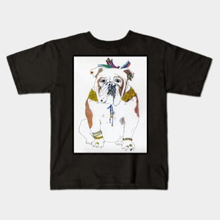 English bulldog elegant and shy. Kids T-Shirt